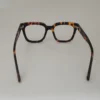 Brown tortoiseshell glasses with clear lenses